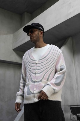 Black Island - Abstract Knit Sweater Pink 1006 (1)