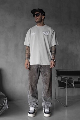 Black Island - ANGELS PRINTED WASHED T-SHIRT OFFWHITE 1830