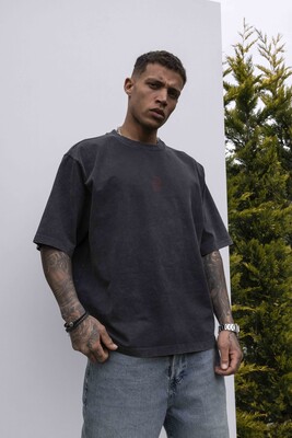 Black Island - B PRINTED WASHED T-SHIRT ANTRA 1847 (1)