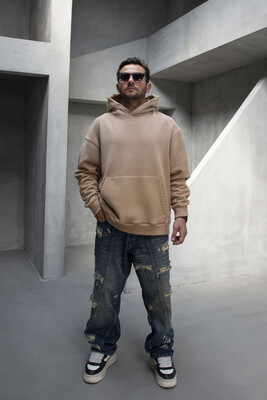 Black Island - Basic Hooded Sweatshirt Beige 1940
