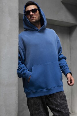 Black Island - Basic Hooded Sweatshirt Blue 1940 (1)