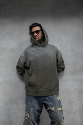 Black Island - Basic Hooded Sweatshirt Khaki 1940 (1)