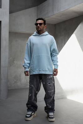 Black Island - Basic Hooded Sweatshirt Light Blue 1940