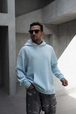 Black Island - Basic Hooded Sweatshirt Light Blue 1940 (1)