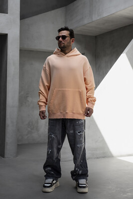 Black Island - Basic Hooded Sweatshirt Light Orange 1940