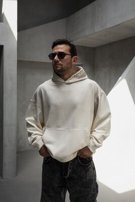 Black Island - Basic Hooded Sweatshirt White 1940 (1)