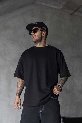 Black Island - Basic Oversize Black Intense T-shirt 1708 (1)