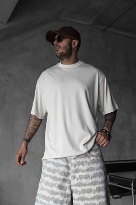 Black Island - Basic Oversize OffWhite Intense T-shirt 1708 (1)