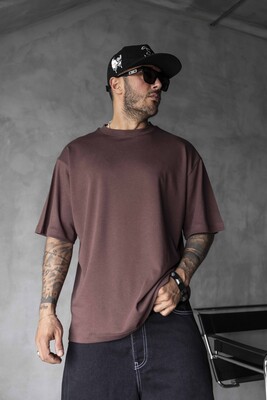 Black Island - Basic Oversize Red Intense T-shirt 1708 (1)