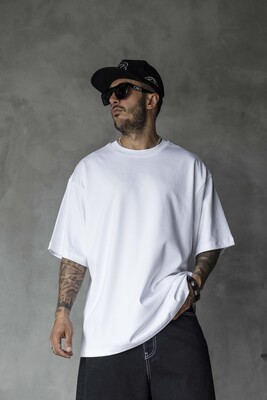Black Island - Basic Oversize White Intense T-shirt 1708 (1)