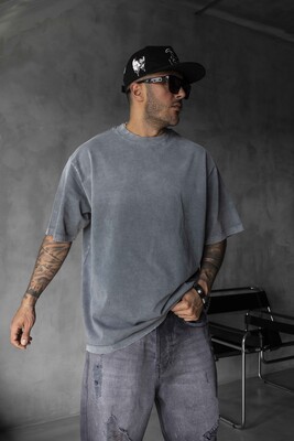 Black Island - BASIC WASHED T-SHIRT ANTRA 1685 (1)