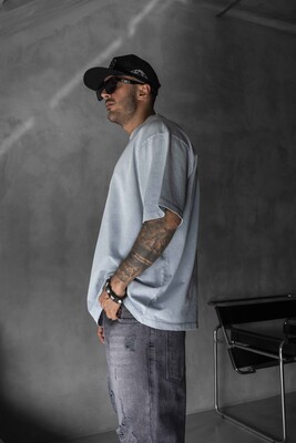 BASIC WASHED T-SHIRT GRAY 1685 - Thumbnail (3)