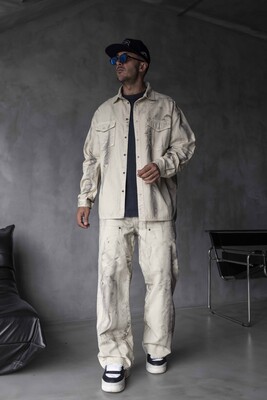Black Island - Beige Shirt With Spray 17120 (1)