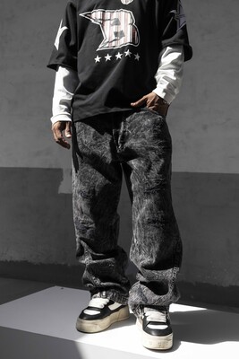 Black Island - Black Baggy Jeans 17260 (1)