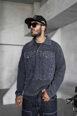 Black Island Blue Sweatshirt 1799 - Thumbnail (2)