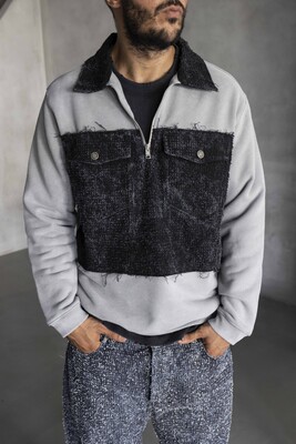 Black Island Gray Sweatshirt 1799 - Thumbnail (2)