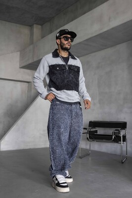 Black Island Gray Sweatshirt 1799 - Thumbnail (3)