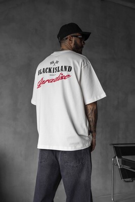 Black Island - BLACK ISLAND PARADISE PRINTED T-SHIRT WHITE 1825 (1)