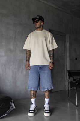 Black Island - Black Island Printed Beige T-shirt 1870