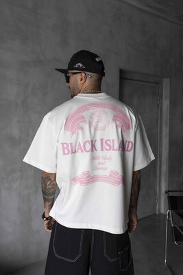 Black Island - Black Island Printed Beyaz T-shirt 1870 (1)