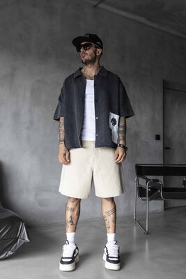Black Island - Black Island Printed Black Shirts 17171