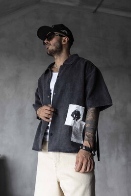 Black Island - Black Island Printed Black Shirts 17171 (1)