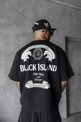 Black Island - Black Island Printed Black T-shirt 1870 (1)
