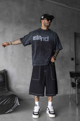 Black Island - Black Island Printed Black T-shirt 1898