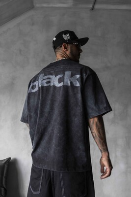 Black Island Printed Black T-shirt 1898 - Thumbnail (3)