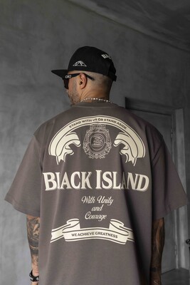 Black Island - Black Island Printed Brown T-shirt 1870 (1)
