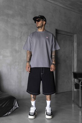 Black Island - Black Island Printed Gri T-shirt 1870