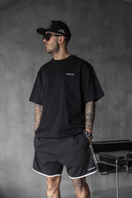 Black Island Printed T-shirts Black 1878 - Thumbnail (2)