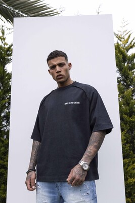 Black Island - BLACK ISLAND PRINTED WASHED T-SHIRT BLACK 1849 (1)