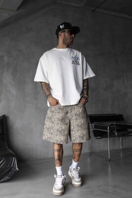 Black Island Printed Washed T-shirts 1868 - Thumbnail (3)