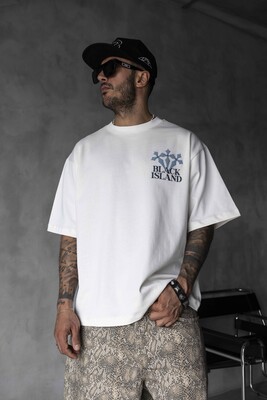 Black Island Printed Washed T-shirts 1868 - Thumbnail (2)