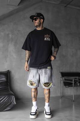 Black Island - Black Island Printed Washed T-shirts Black 1868