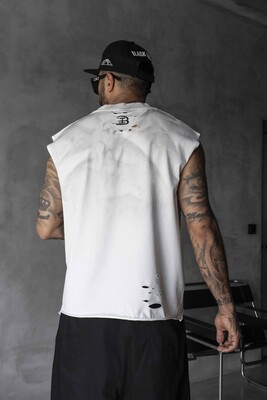 Black Island Printed White Singlet 1888 - Thumbnail (3)