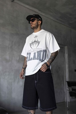 Black Island - Black Island Printed White T-shirt 1890 (1)