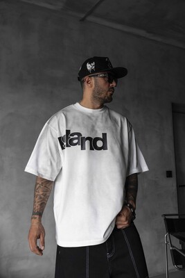 Black Island Printed White T-shirt 1898 - Thumbnail (2)