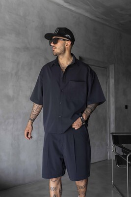 Black Island - Black Striped Shirt 17246 (1)