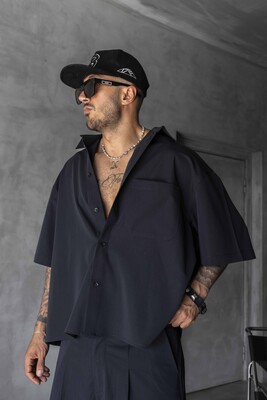 Black Striped Shirt 17246 - Thumbnail (2)