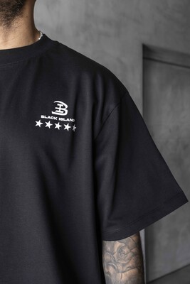 Boxing Printed Black T-shirt 1895 - Thumbnail (3)
