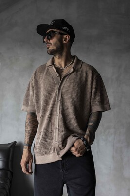 Black Island - BROWN POLO COLLAR KNITWEAR 2629 (1)