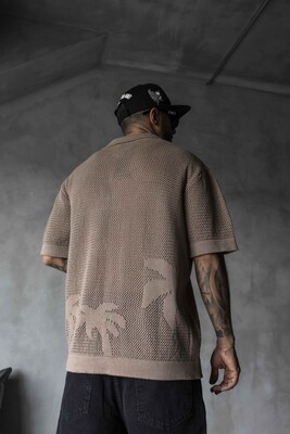 BROWN POLO COLLAR KNITWEAR 2629 - Thumbnail (3)