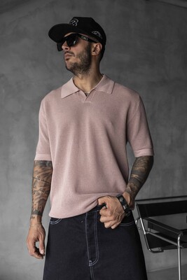 Black Island - BROWN POLO COLLAR KNITWEAR KRN1003 (1)