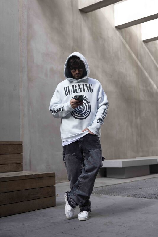 Black Island - Burning Blue Hoodie 1676 (1)