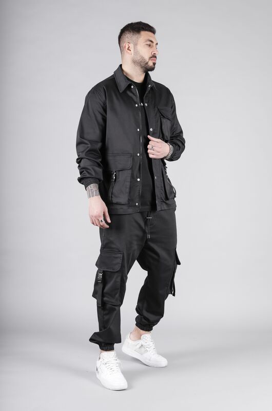 Combat Jogger Suit Black 15646 (1)