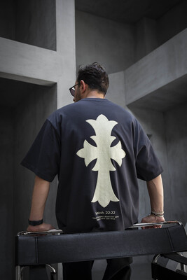 Black Island - Cross Printed Antra T-shirt 1889 (1)