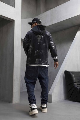 Cult Ed. 84 Printed Black Hoodie 1459 - Thumbnail (3)