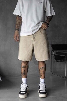 Black Island - Denim Short Beige 17199